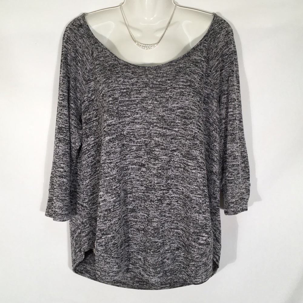 Pure Energy Blouse Boat Neckline Top Womens Size 2